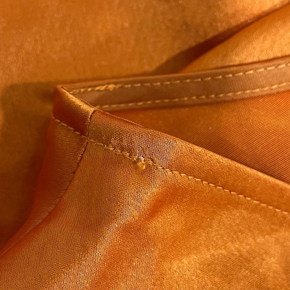 NWT ANNA QUAN | Astra Satin Draped Off-The-Shoulder Top in Kumquat | Size 6 - Picture 14 of 14